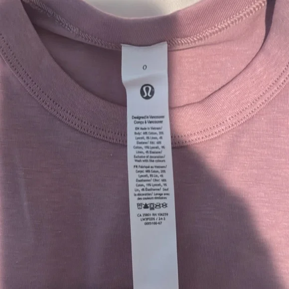 Lululemon Classic Fit Cotton Blend Tee - Picture 2 of 6